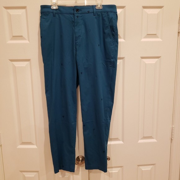 Nike Golf Dri-FIT UV Chino Golf Pants Marina Blue DH1288-404 Men's Sizes 35×32